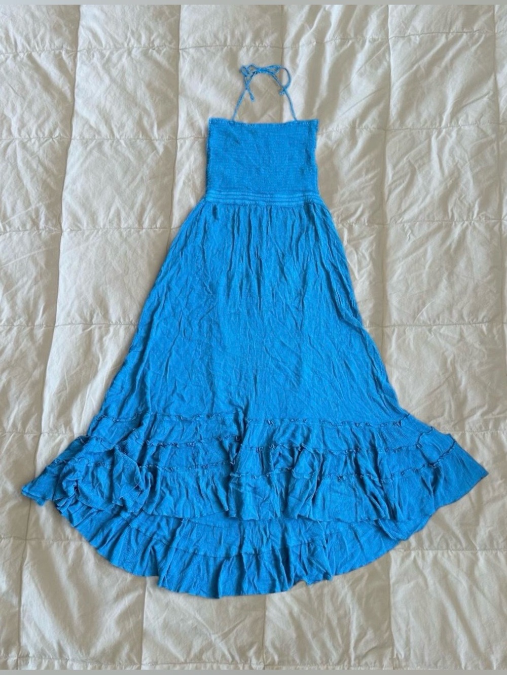 Boho Maxi Ruffle Dress - Picture 2 of 8